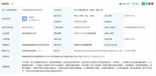 中貝通信在海南成立數智科技公司，拓展AI業務與信息系統集成服務